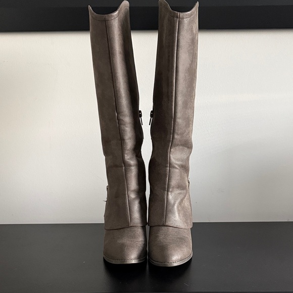 Brown Faux Cowgirl Boots - Picture 2 of 9